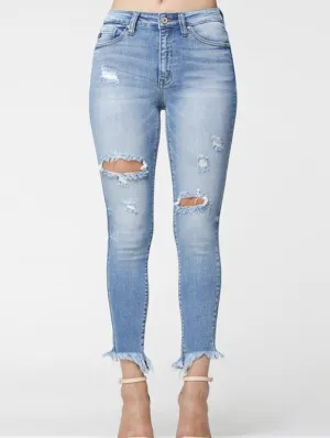 Tessa High Rise Ankle Skinny By KanCan