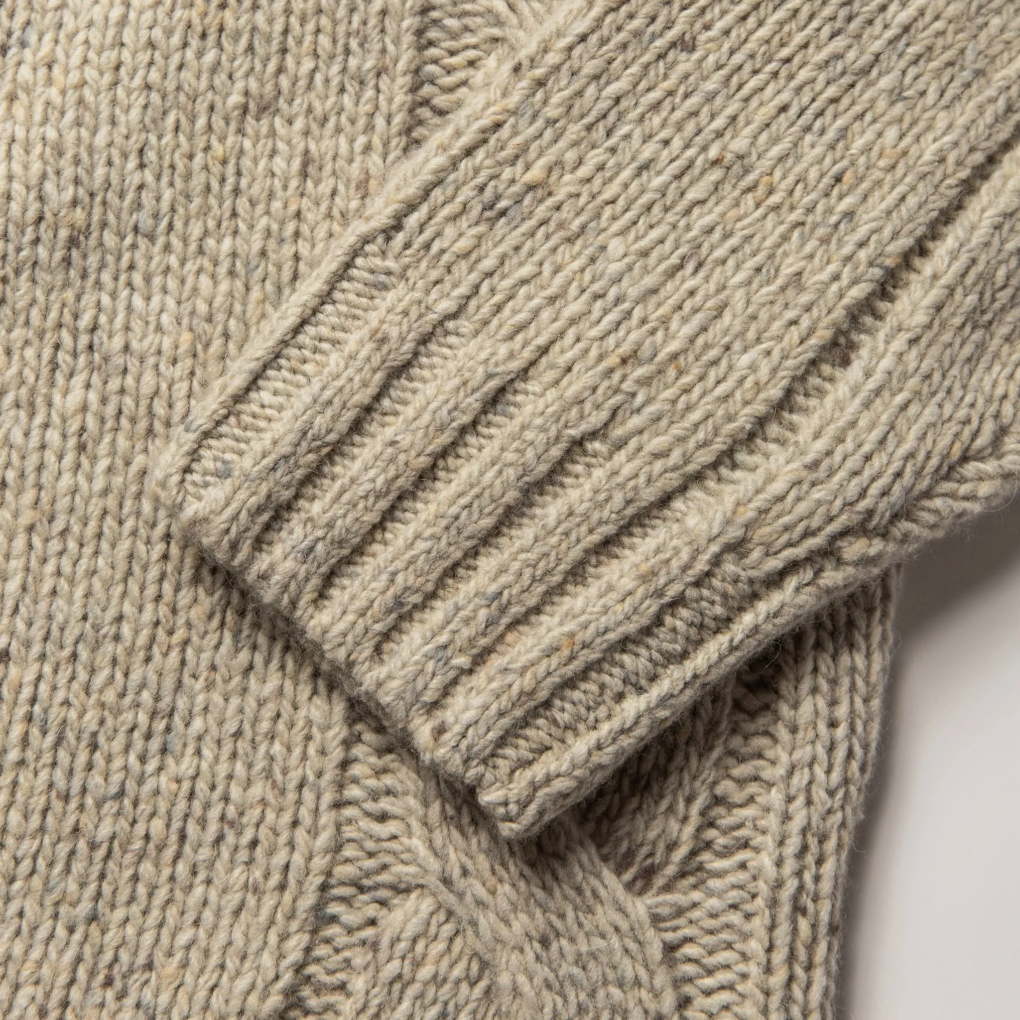 The Topside Sweater in Natural Cable Knit